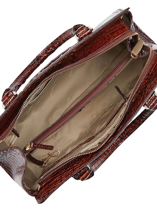 Brahmin Finley Satchel Melbourne Pecan & Ady Wallet - Picture 15 of 16